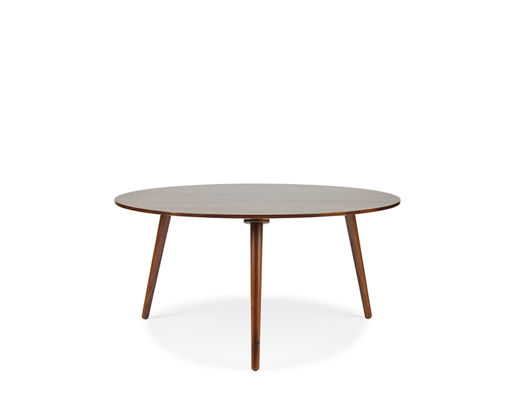Eva Coffee & Side Table Set, Solid Black Walnut