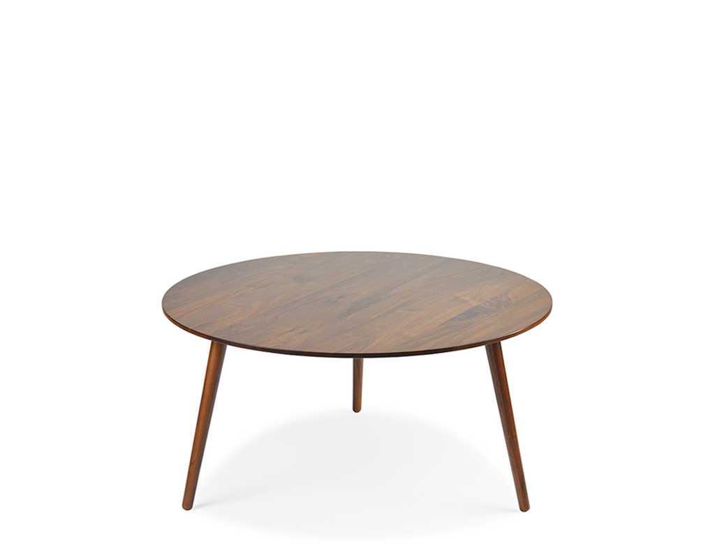 Eva Coffee & Side Table Set, Solid Black Walnut