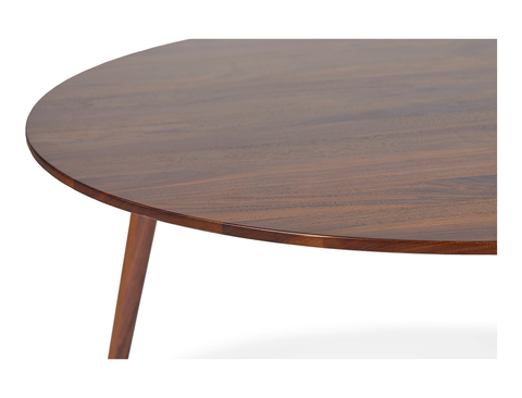 Eva Coffee & Side Table Set, Solid Black Walnut