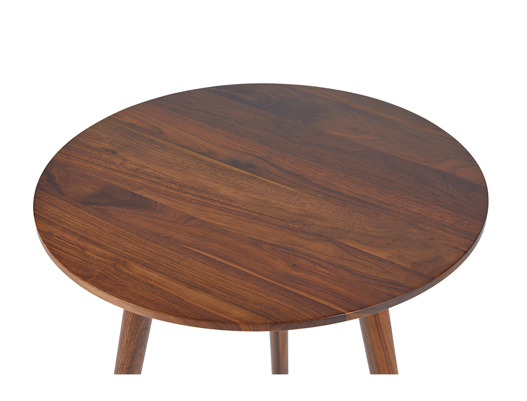 Eva Solid Wood Side Table, American Black Walnut