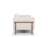 [CLEARANCE] Hampton 3 Seater Sofa, White Quartz