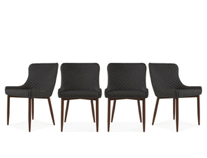 Justina Chair, Liquorice, Set of 4