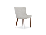 Justina Fabric Dining Chair, White Sand