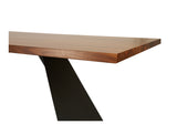 Laurent Dining Table (220cm), Solid Black Walnut
