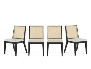 Lisbon Rattan Dining Chair, Desert Sand, Set of 4