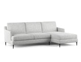 Luna Right Facing L-Shape Sofa, Pebble Boucle