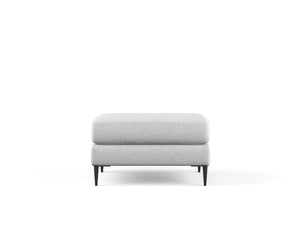 Luna Ottoman, Glacier Grey