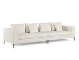 Natalia 4 Seater Sofa, White Granite