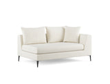 Natalia Right Facing 2 Seater Sofa, White Granite