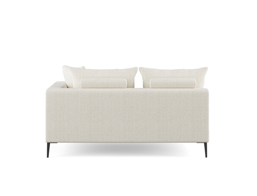 Natalia Right Facing 2 Seater Sofa, White Granite