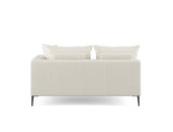 Natalia Right Facing 2 Seater Sofa, White Granite