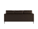 Pierre 3 Seater Leather Sofa, Saddle Brown