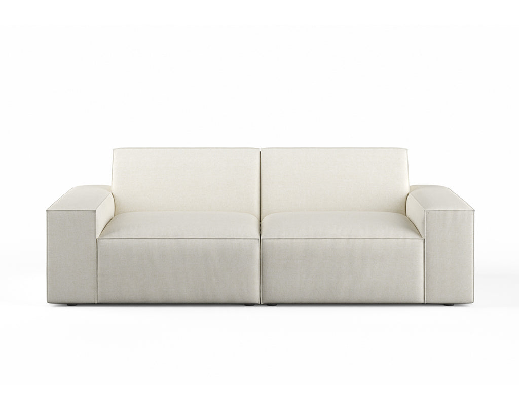 Scott 3 Seater Sofa, White Castle