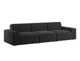 Scott 4 Seater Sofa, Black Granite