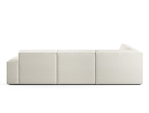 Scott Left Facing 4-Piece Sectional Sofa, White Castle