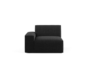 Scott Left Corner Sofa, Black Granite