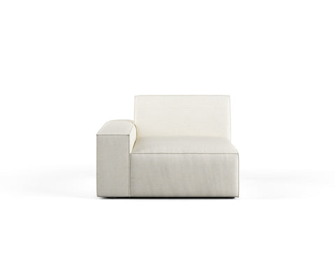 Scott Left Corner Sofa, White Castle
