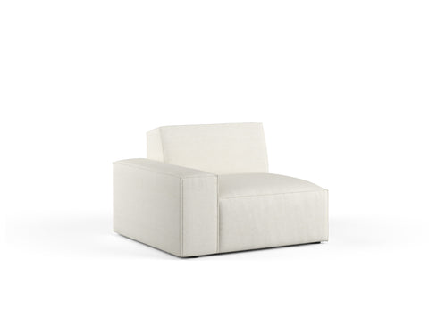 Scott Left Corner Sofa, White Castle