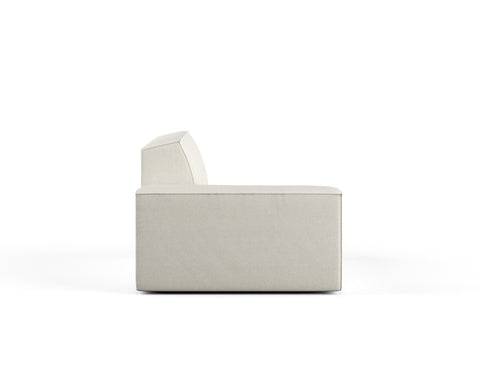 Scott Left Corner Sofa, White Castle