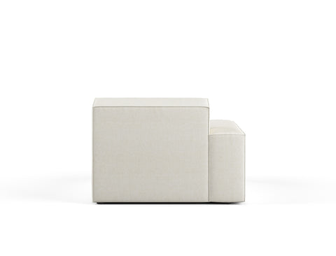 Scott Left Corner Sofa, White Castle