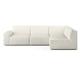 Scott Right Facing 4-Piece Sectional Sofa, White Castle