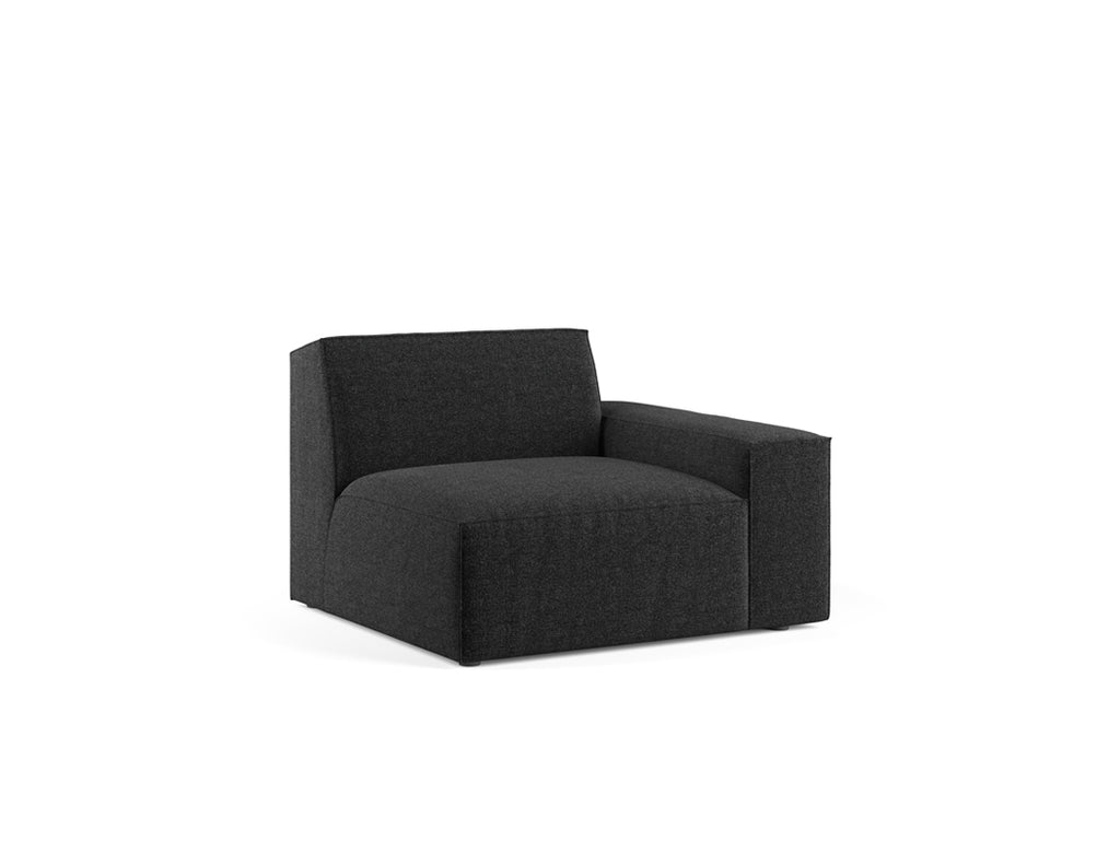 Scott Right Corner Sofa, Black Granite