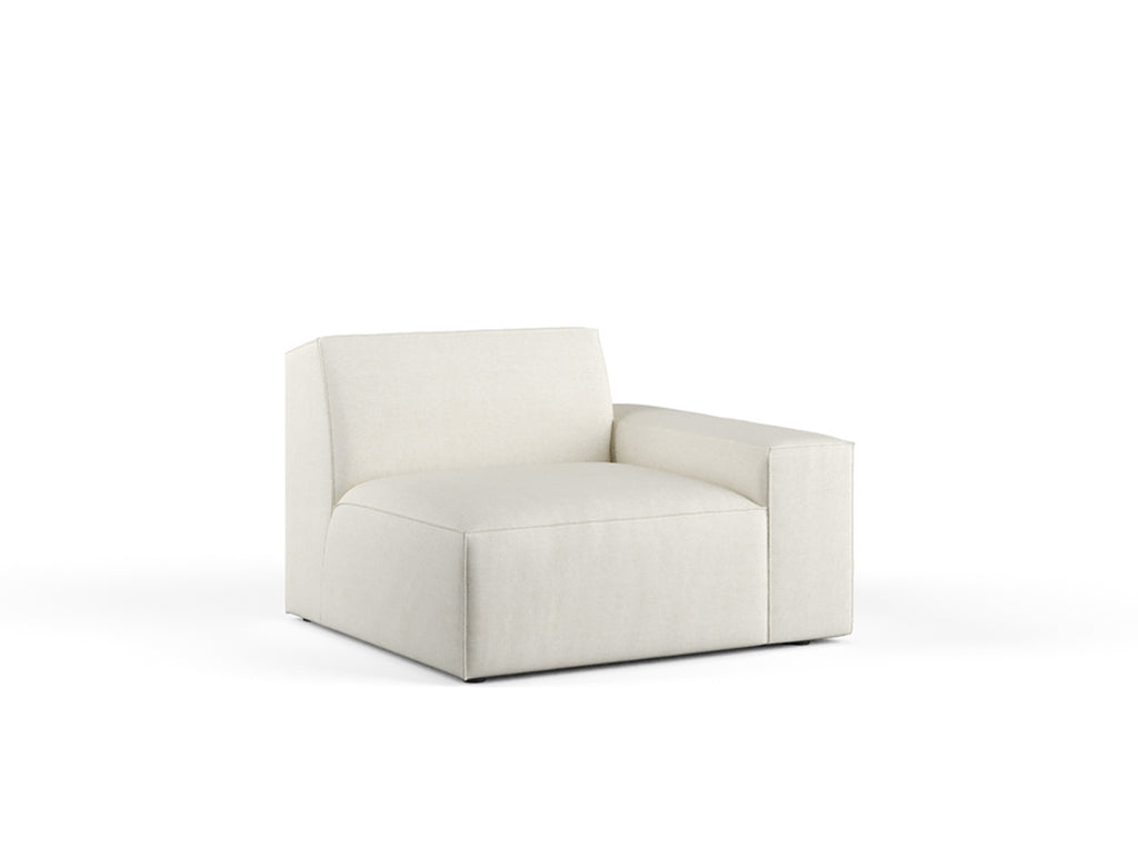 Scott Right Corner Sofa, White Castle