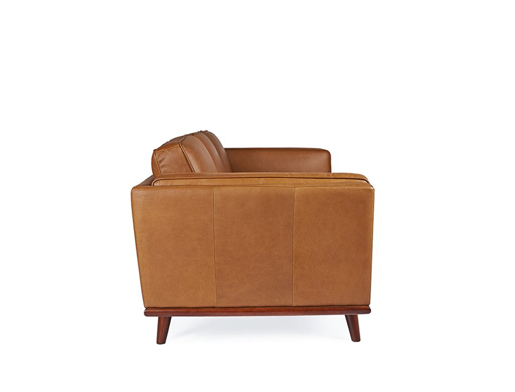 Sidney 3 Seater Leather Sofa, Vintage Tan (Premium)