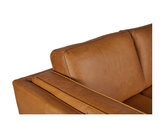 Sidney 3 Seater Leather Sofa, Vintage Tan (Premium)