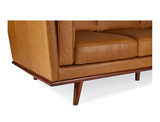 Sidney 3 Seater Leather Sofa, Vintage Tan (Premium)