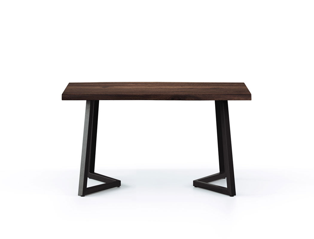 Verona Live Edge Solid Wood Dining Table, Dark Walnut (150cm)