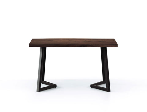 Verona Live Edge Solid Wood Dining Table, Dark Walnut (150cm)