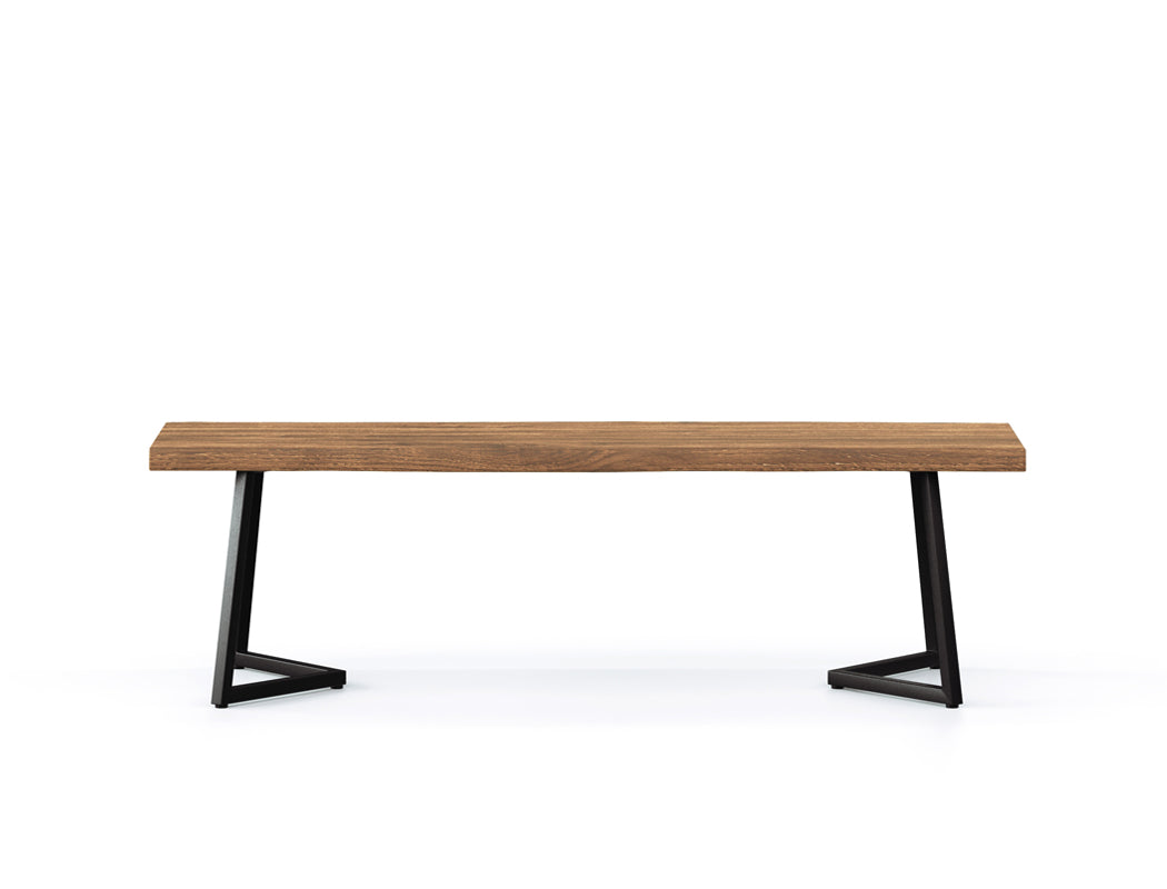 Verona Live Edge Solid Wood Dining Bench, Natural 150cm Customised: Delivery in 8-10 Weeks
