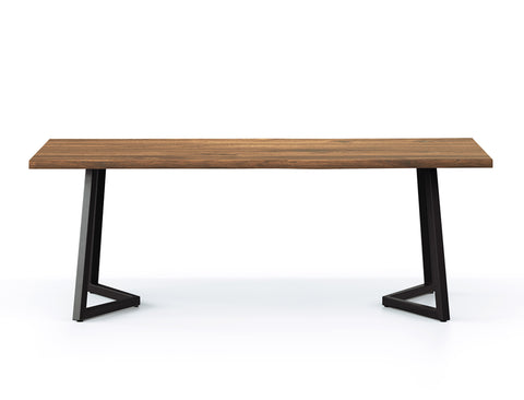 Verona Live Edge Solid Wood Dining Table, Natural 200cm Customised: Delivery in 8-10 Weeks