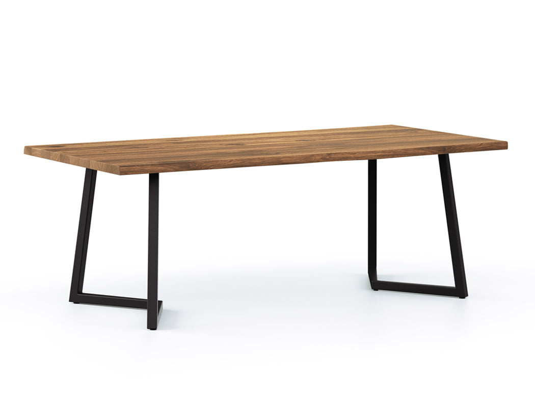 Verona Live Edge Solid Wood Dining Table, Natural