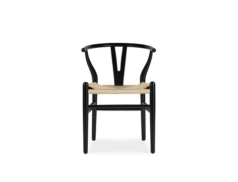 Y Wood Dining Chair, Black