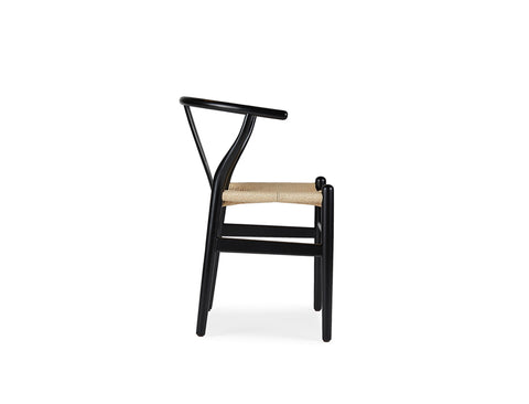 Y Wood Dining Chair, Black