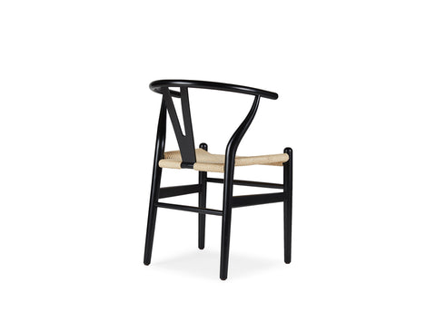 Y Wood Dining Chair, Black