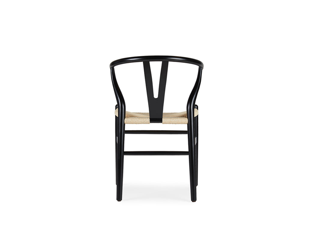 Y Wood Dining Chair, Black