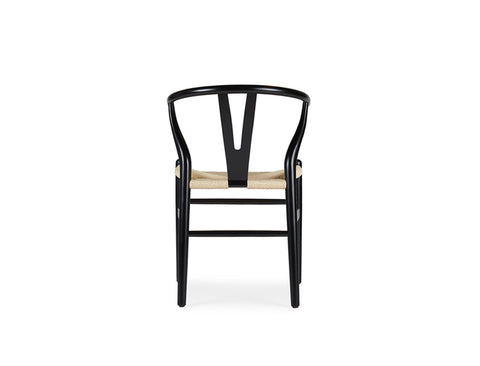 Y Wood Dining Chair, Black
