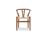 Wishbone Y Chair, Walnut Brown, Set of 4