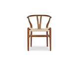 Wishbone Y Dining Chair, Walnut Brown, Set of 4