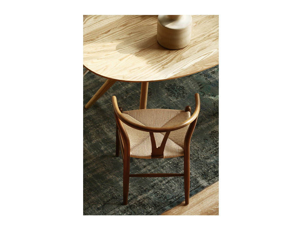 Y Wood Dining Chair, Walnut Brown