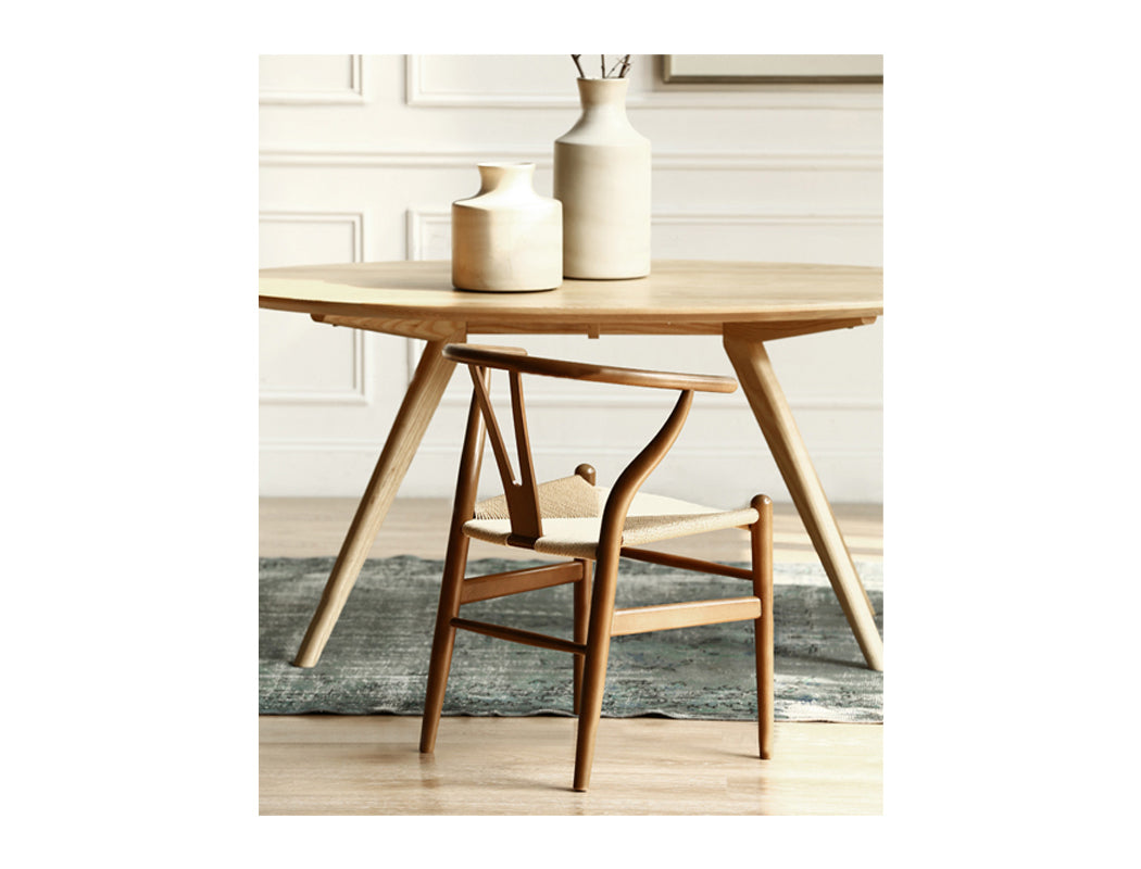 Y Wood Dining Chair, Walnut Brown