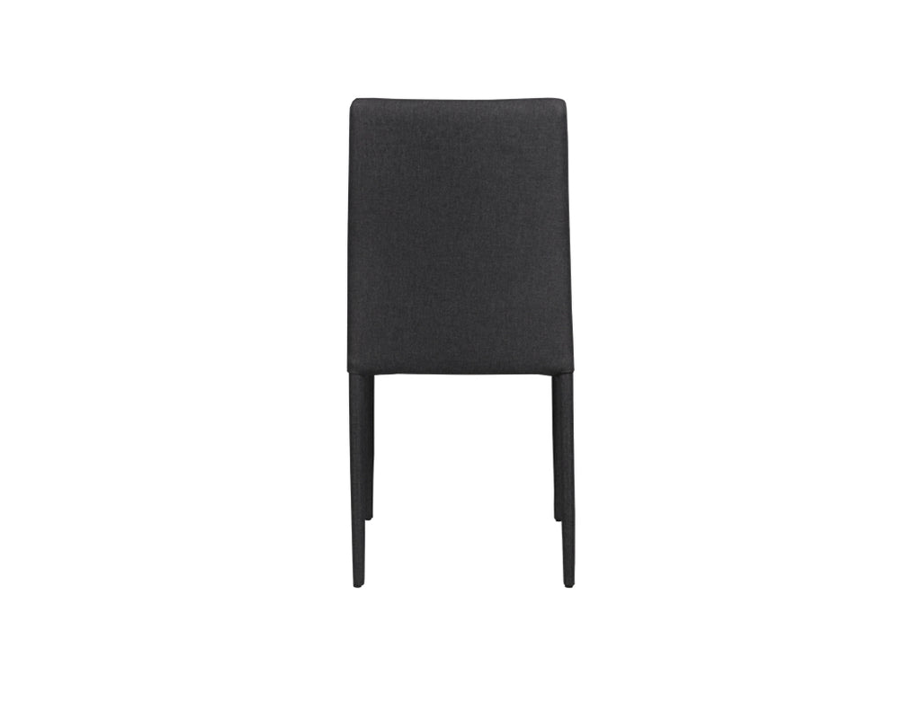 [CLEARANCE] Won Fabric Dining Chair, Liquorice (Stackable)